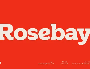 Rosebay font