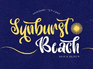 Sunburst Beach - Personal Use font