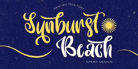 Sunburst Beach - Personal Use font