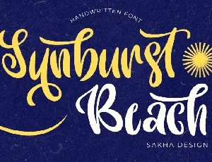 Sunburst Beach - Personal Use font