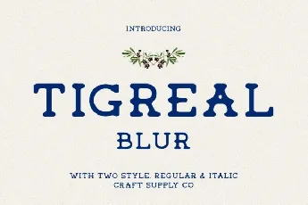 Tigreal Blur font