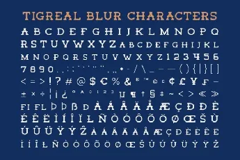 Tigreal Blur font