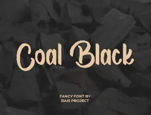 Coal Black Demo font