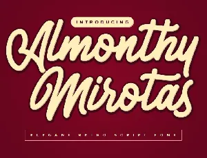 Almonthy Mirotas font