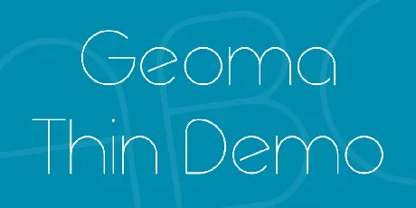 Geoma Thin Demo font