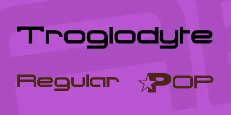 Troglodyte font