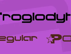 Troglodyte font