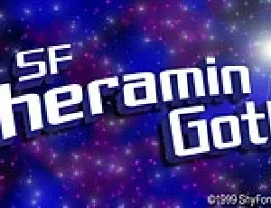 SF Theramin Gothic font