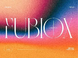 Fubiox font