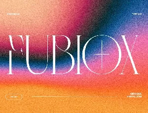 Fubiox font