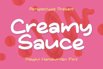 Creamy Sauce font