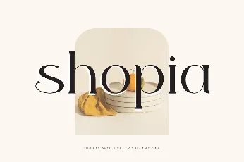 Shopia font