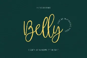 Belly Beauty Handwritten font