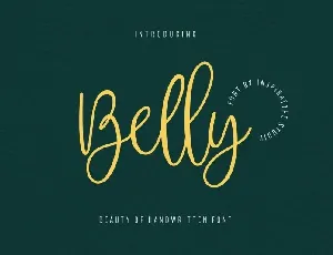 Belly Beauty Handwritten font