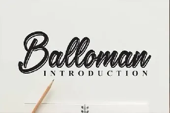 Balloman Script font