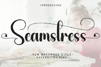 Seamstress Script font