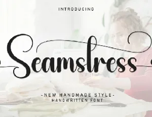 Seamstress Script font