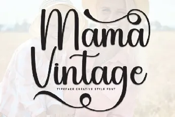 Mama Vintage Calligraphy font