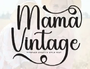 Mama Vintage Calligraphy font