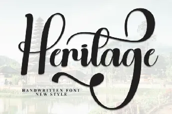 Heritage Script font