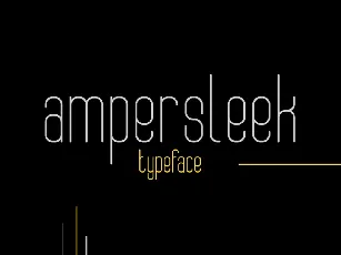 AmperSleek font