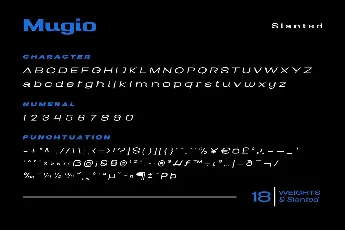 Mugio Personal Use font