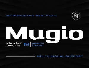 Mugio Personal Use font