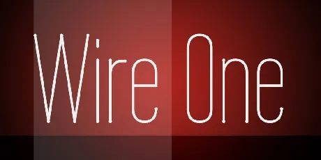 Wire One font