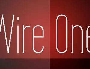 Wire One font