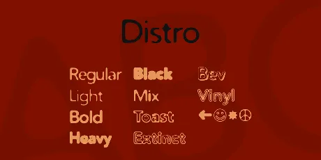 Distro font