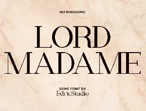 Lord Madame font