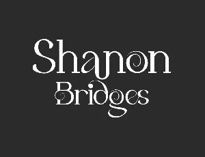 Shanon Bridges font