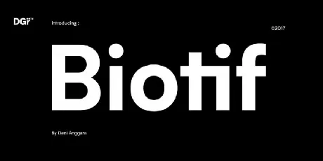 Biotif Family font