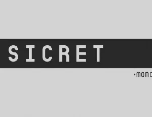 Sicret Mono Sans Family font