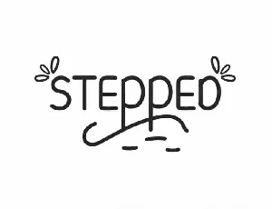 Stepped Display font