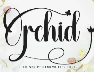 Orchid Script font