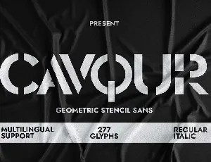 Cavqur font