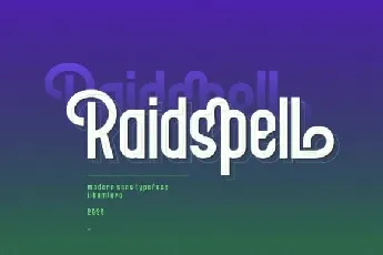 Raidspell Sans Serif font