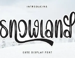 Snowland Script Typeface font