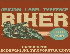 Biker font