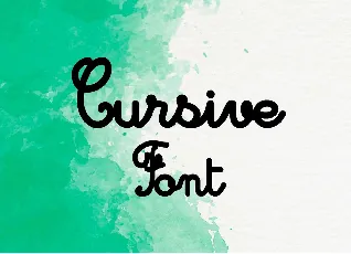 Cursive Free font