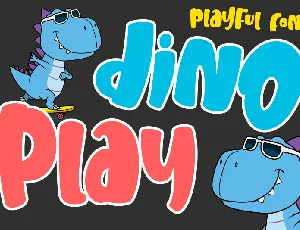 DinoPlay - personal use font