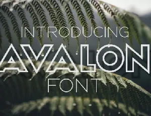 Avalon font