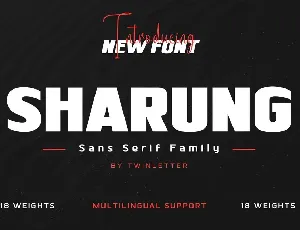 SHARUNG Personal use font