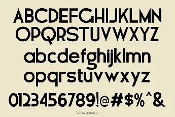 Woliu Maners Demo font