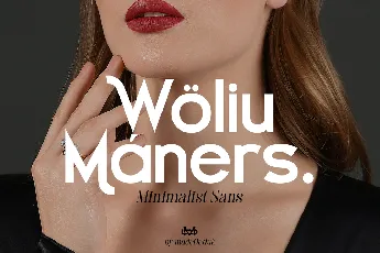 Woliu Maners Demo font