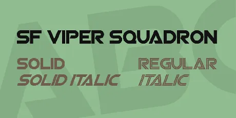 SF Viper Squadron font