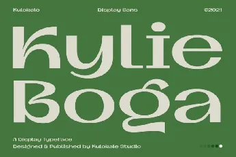 Kylie Boga font