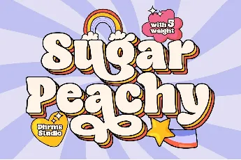 Sugar Peachy font