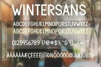 Wintersans Sans Serif font